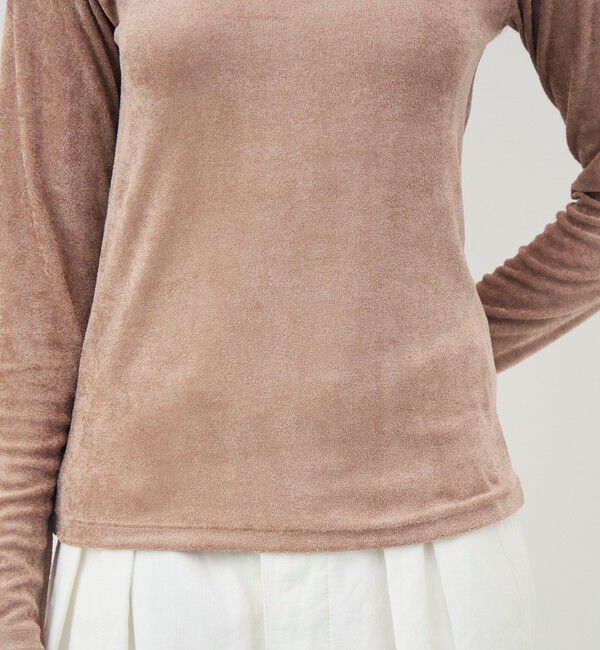 TOMORROWLAND GOODS「BASERANGE ベロア ロングスリーブプルオーバー」|Tシャツ・カットソー|