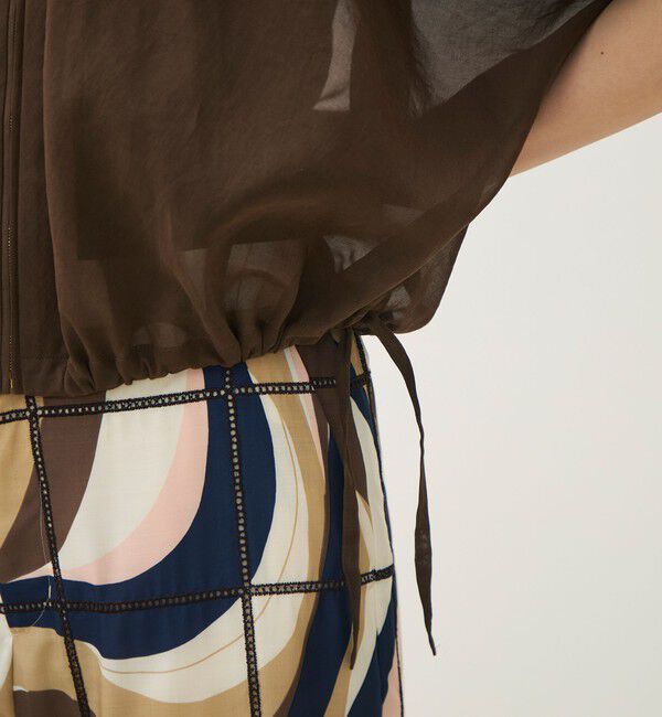 TOMORROWLAND collection「ルコットンオーガンジー ジップアップライトブルゾン」|その他|