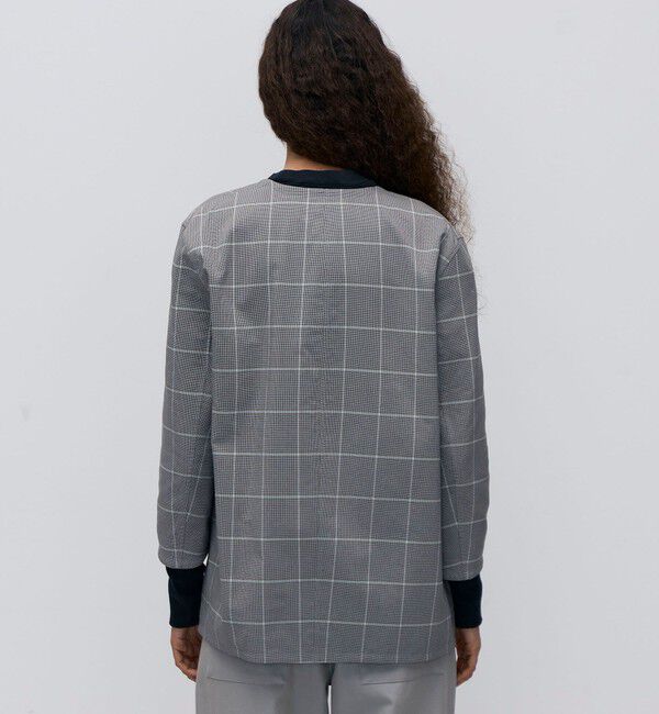 BACCA「ダブルフェイスチェック リバーシブルジャケット」|ノーカラージャケット|