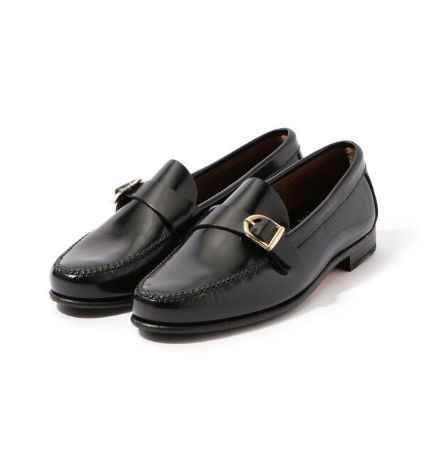 TOMORROWLAND GOODS「CASTELLANO モンクストラップ ローファー」|ローファー|19 ブラック