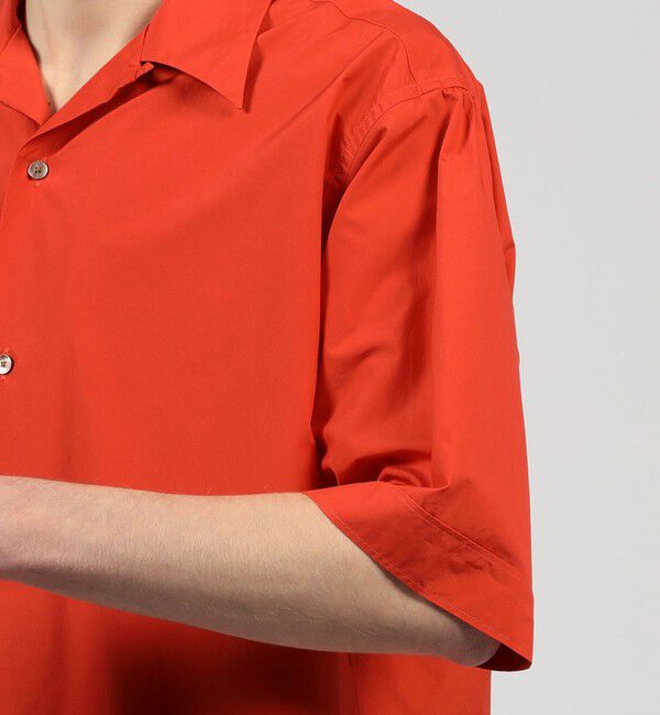 TOMORROWLAND MENS「120/2コットン オープンカラーハーフスリーブ ロングシャツ」|シャツ・ブラウス|