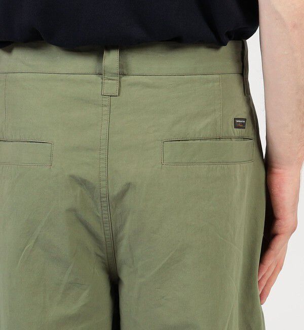 TOMORROWLAND MENS「コットンリネンスラブ 1プリーツカーブパンツ」|チノ|