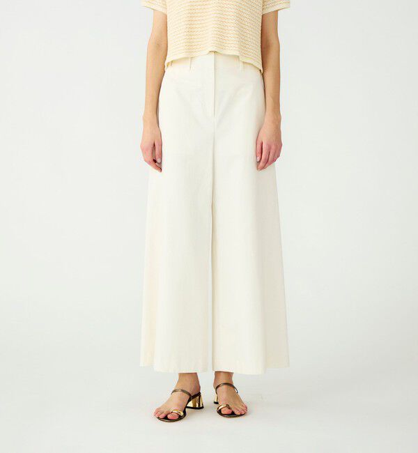 Ballsey「コットンギャバジン ワイドフレアパンツ」|その他|