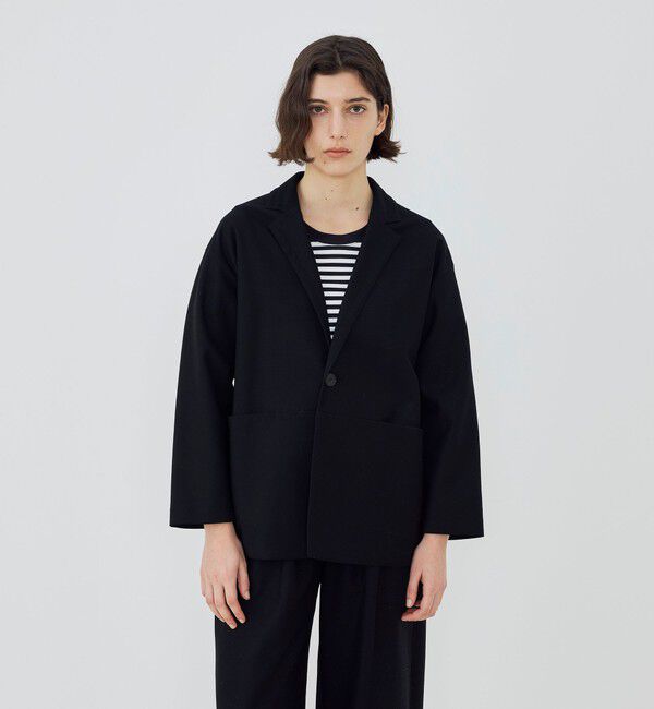 GALERIE VIE「コットンジャージー チェスタージャケット」|テーラードジャケット|