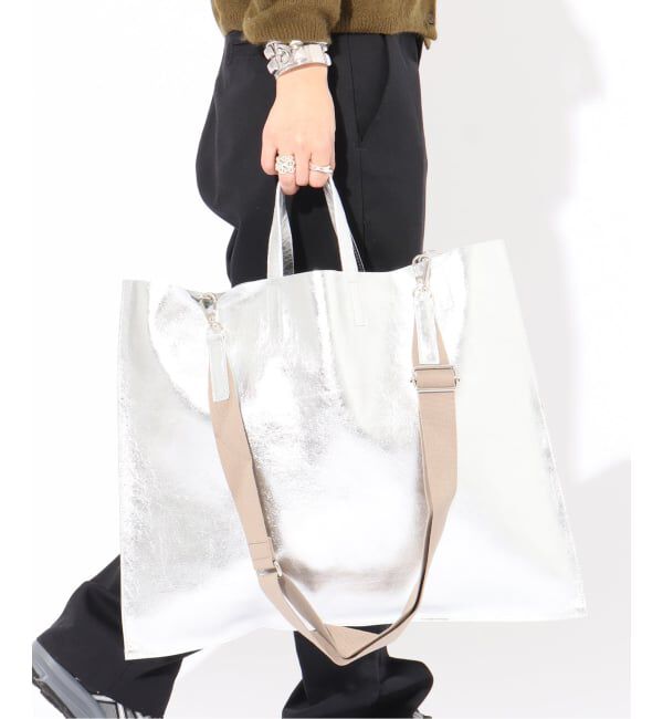  「【blancle/ ブランクレ】M.LEATHER FLAT TOTE」|トートバッグ|
