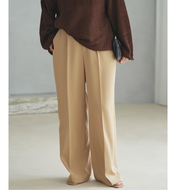 Plage「beautiful tuck パンツ」|スラックス|