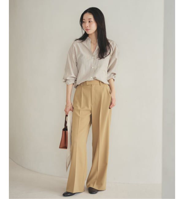 Plage「beautiful tuck パンツ」|スラックス|