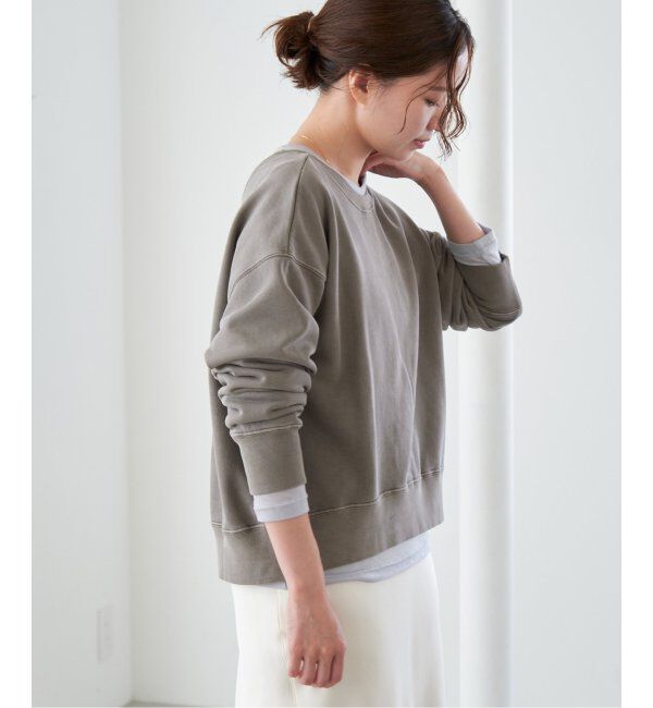 IENA「ピグメントスウェットプルオーバー」|スウェット・ジャージ|