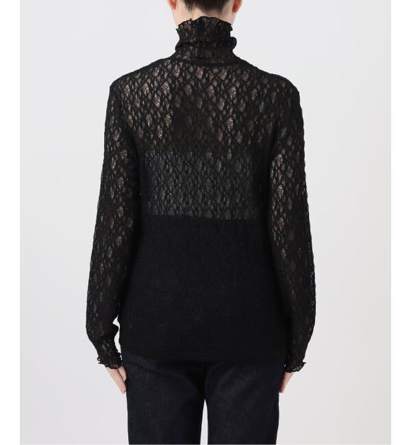 SLOBE IENA「《一部カラーWEB限定あり/追加》ストレッチレースタートルプルオーバー」|Tシャツ・カットソー|