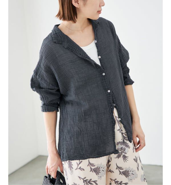 IENA「LES ATELIERS FRANCAIS DE CONFECTION Blouse Desert PE26BLDESERTGDC」|シャツ・ブラウス|