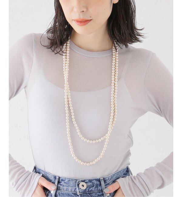 SLOBE IENA「《追加5》SLOBE ロングパールネックレス」|ネックレス|