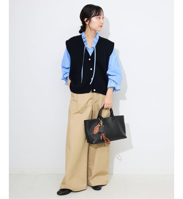 SLOBE IENA「《WEB限定カラーあり/追加6予約》SLOBE レザートートバッグ」|トートバッグ|