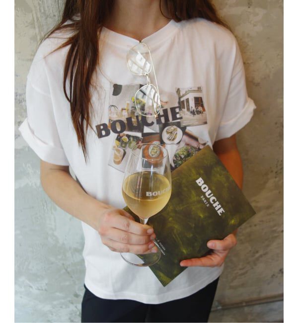 SLOBE IENA「《追加予約》BOUCHE SLOBE別注 LOGO TEE」|Tシャツ・カットソー|