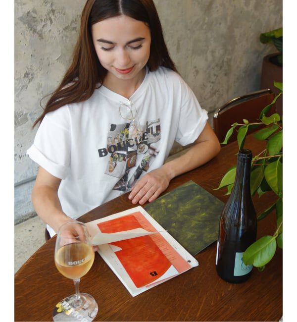 SLOBE IENA「《追加予約》BOUCHE SLOBE別注 LOGO TEE」|Tシャツ・カットソー|