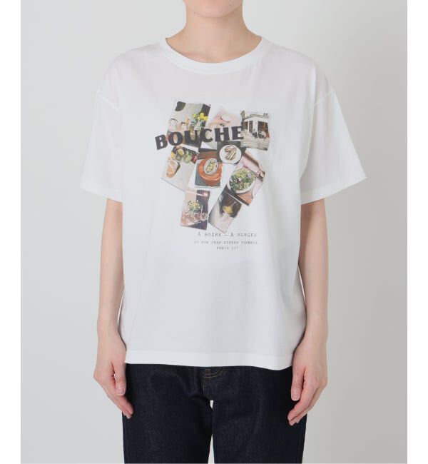 SLOBE IENA「《追加予約》BOUCHE SLOBE別注 LOGO TEE」|Tシャツ・カットソー|