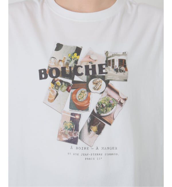 SLOBE IENA「《追加予約》BOUCHE SLOBE別注 LOGO TEE」|Tシャツ・カットソー|