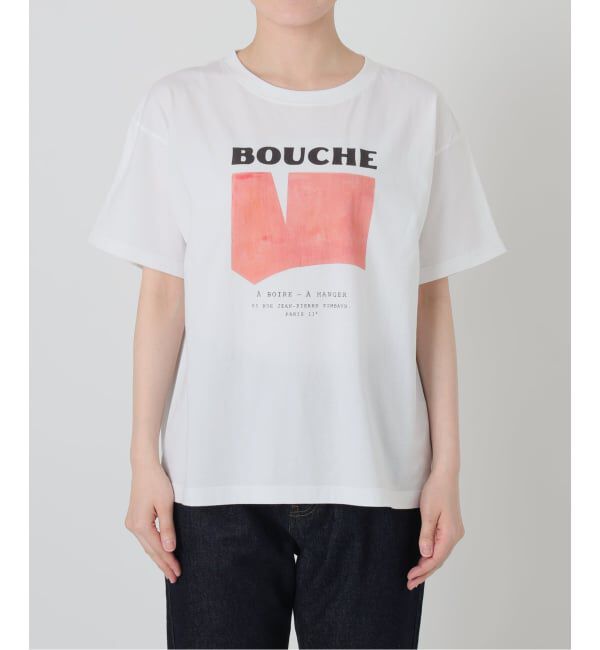 SLOBE IENA「《追加予約》BOUCHE SLOBE別注 LOGO TEE」|Tシャツ・カットソー|