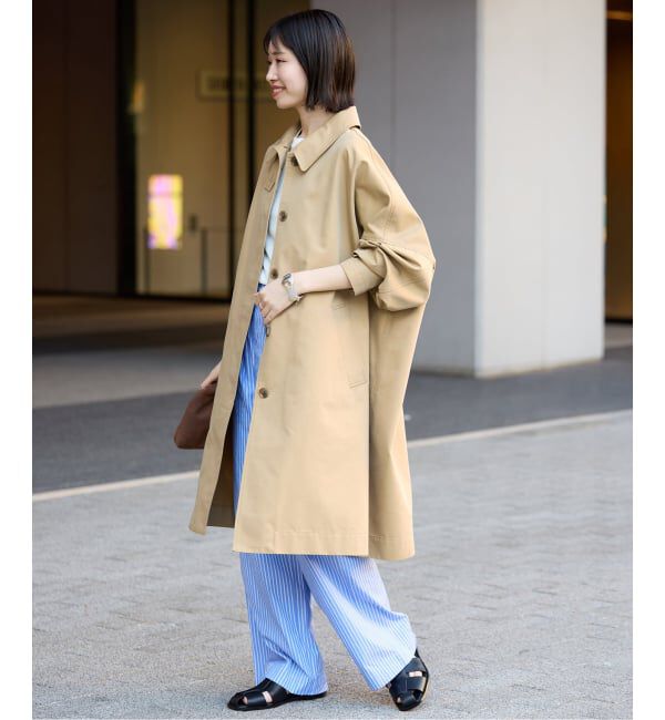 SLOBE IENA「《WEB限定/追加予約》ドルマンスリーブコート」|ステンカラーコート|