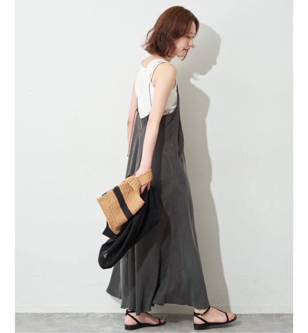 SLOBE IENA「《予約》フィブリルバイアスワンピース」|ワンピース|