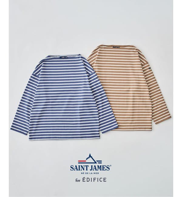 EDIFICE「SAINT JAMES (セントジェームス) 別注 ウエッソン ルーズ ボーダー」|Tシャツ・カットソー|