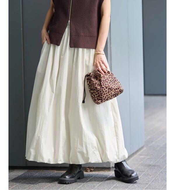 JOURNAL STANDARD relume「《追加2》ウォッシャブルバルーンイージースカート」|スカート|ホワイト