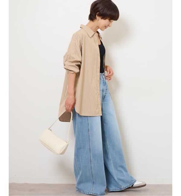 JOURNAL STANDARD relume「コンパクトコットンストライプビッグシャツ」|シャツ・ブラウス|