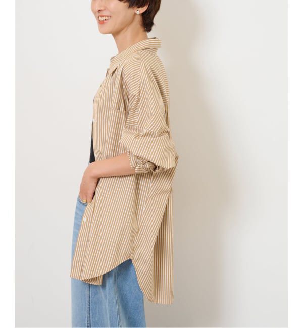 JOURNAL STANDARD relume「コンパクトコットンストライプビッグシャツ」|シャツ・ブラウス|
