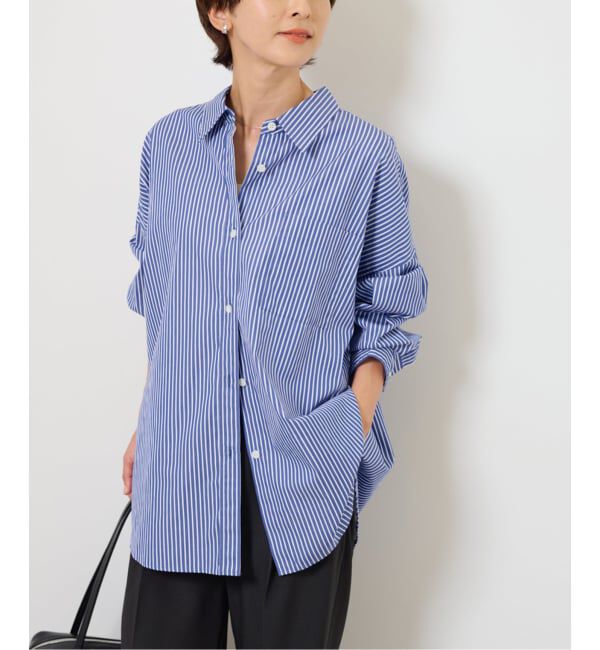 JOURNAL STANDARD relume「コンパクトコットンストライプビッグシャツ」|シャツ・ブラウス|