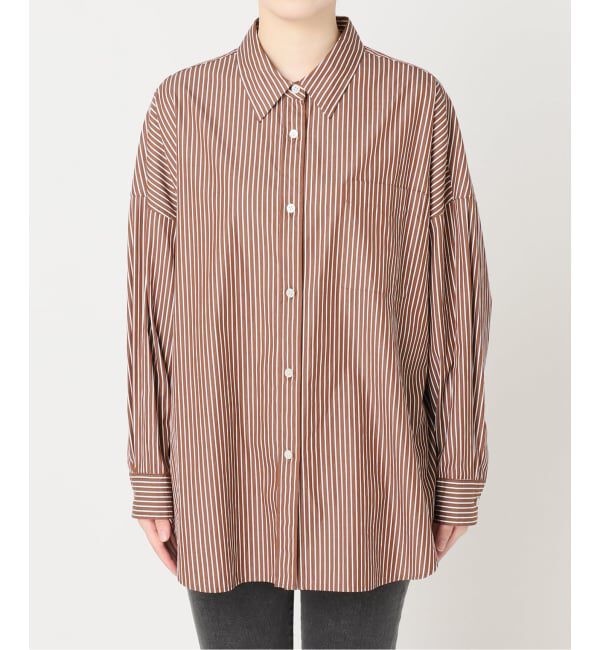 JOURNAL STANDARD relume「コンパクトコットンストライプビッグシャツ」|シャツ・ブラウス|