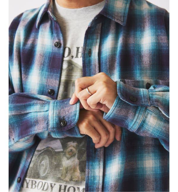 JOURNAL STANDARD relume「USAコットン ネル オンブレチェック シャツ」|シャツ・ブラウス|