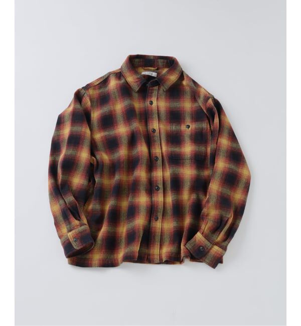 JOURNAL STANDARD relume「USAコットン ネル オンブレチェック シャツ」|シャツ・ブラウス|イエロー