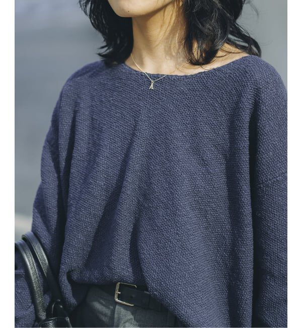 JOURNAL STANDARD「【fedit】スラブカノコプルオーバー」|ニット・セーター|ネイビー