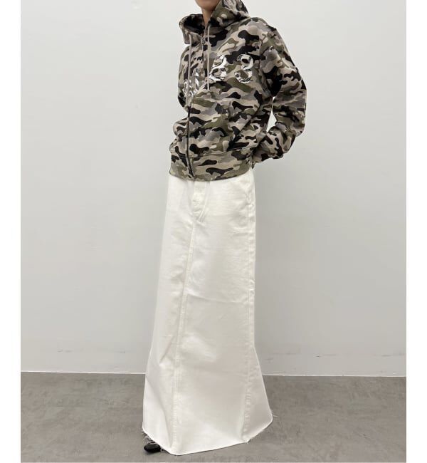 Oriens JOURNAL STANDARD「《追加》セルフカットロングデニムスカート」|スカート|