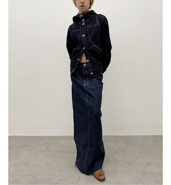 Oriens JOURNAL STANDARD「《追加》セルフカットロングデニムスカート」|スカート|