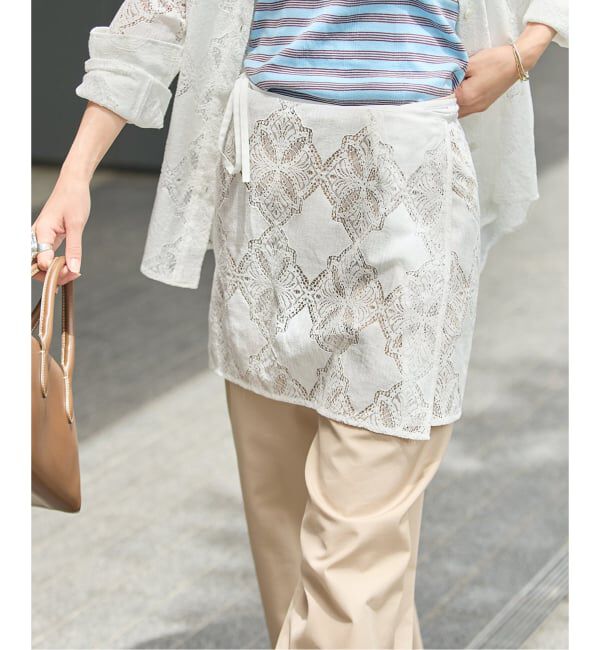 JOURNAL STANDARD「《予約》コードレースラップ スカート」|スカート|