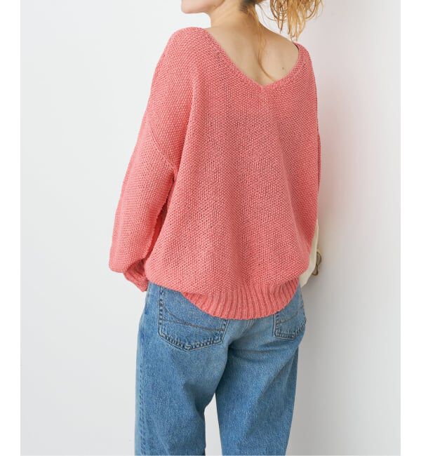 Spick and Span「《WEB限定カラー有り / 追加》ペーパーヤーン2WAYルーズプルオーバー」|ニット・セーター|