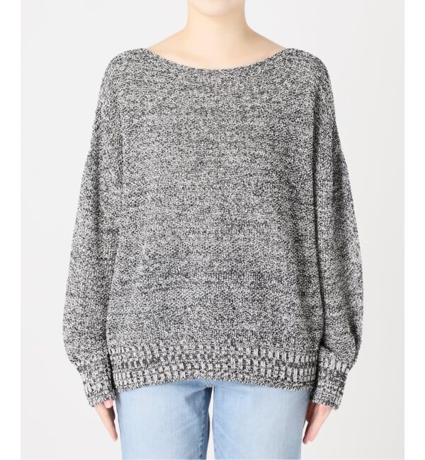 Spick and Span「《WEB限定カラー有り / 追加》ペーパーヤーン2WAYルーズプルオーバー」|ニット・セーター|