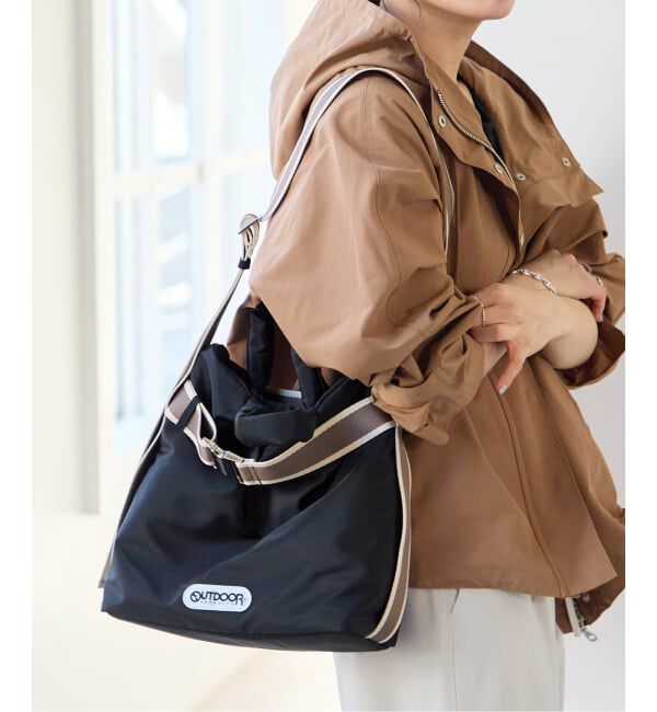 U by SPICK&SPAN「【OUTDOOR / アウトドア】別注 Puilting 2way Tote M」|トートバッグ|ブラック