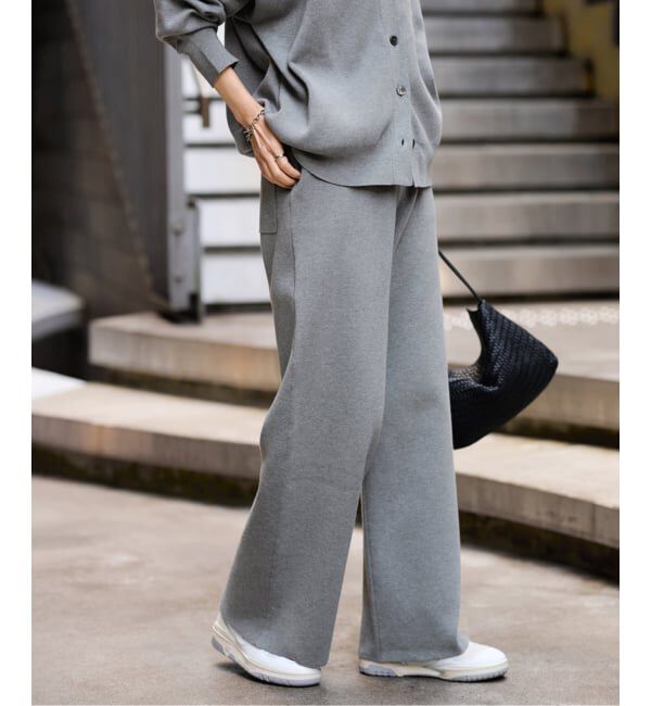 FRAMeWORK「スムースストレートパンツ」|その他|グレーA