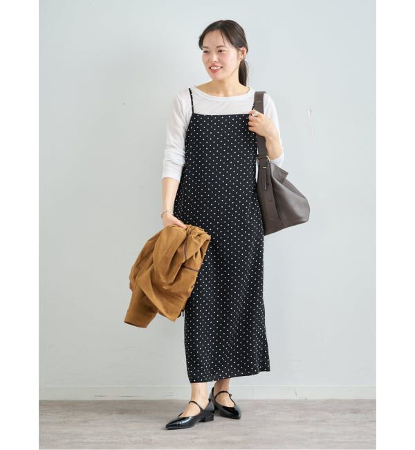 U by SPICK&SPAN「ドットプリントキャミワンピ」|ワンピース|