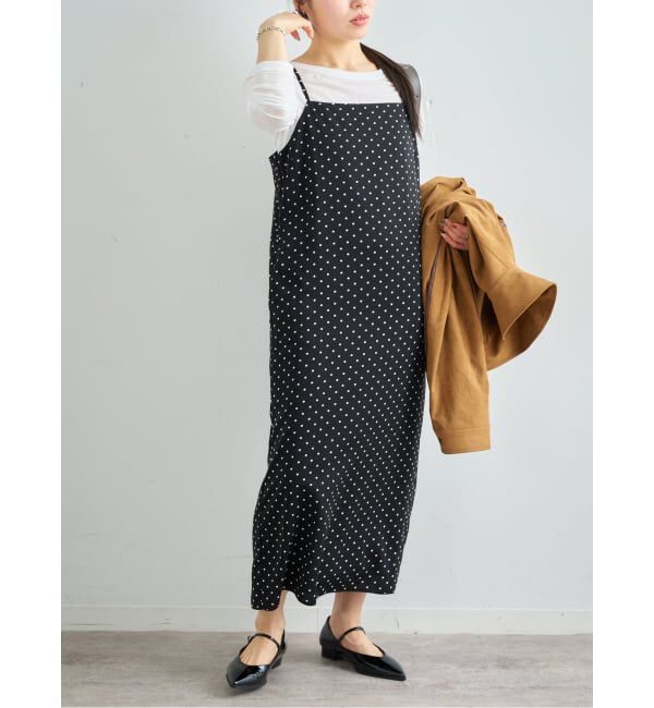 U by SPICK&SPAN「ドットプリントキャミワンピ」|ワンピース|