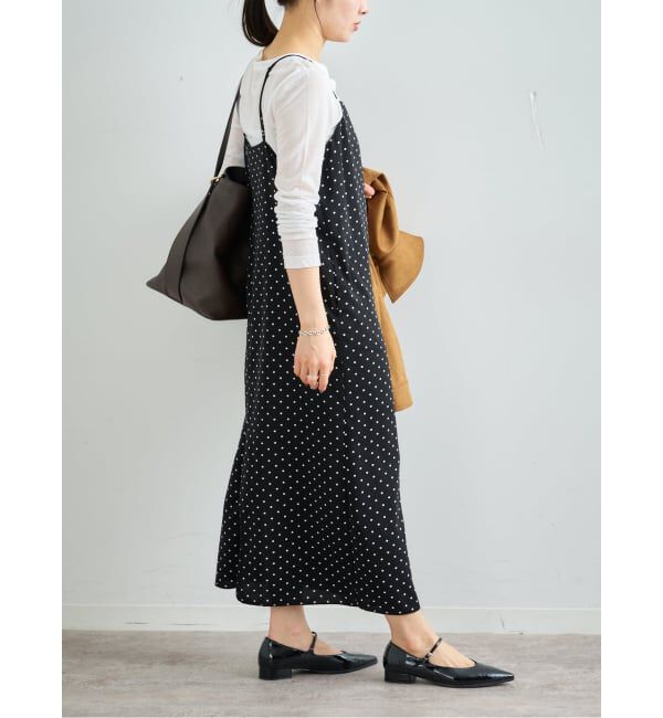 U by SPICK&SPAN「ドットプリントキャミワンピ」|ワンピース|