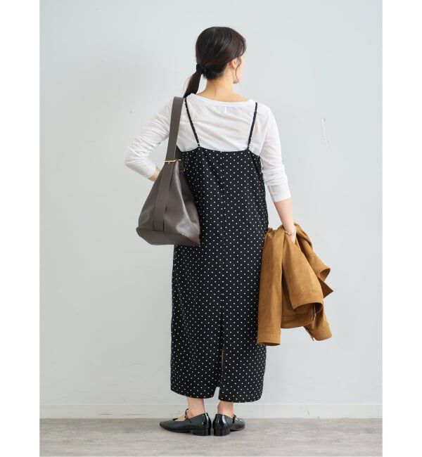 U by SPICK&SPAN「ドットプリントキャミワンピ」|ワンピース|