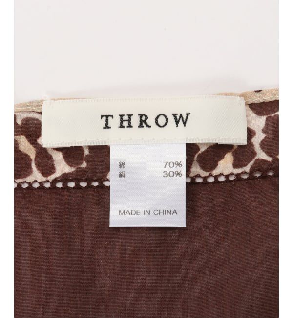 NOBLE「THROW/スロー Leopard Trim Scarf」|バンダナ・スカーフ|