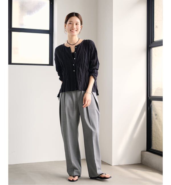 FRAMeWORK「≪追加≫サマーウールコクーンパンツ」|スラックス|