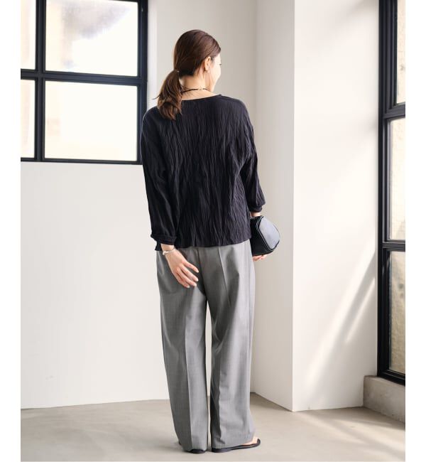 FRAMeWORK「≪追加≫サマーウールコクーンパンツ」|スラックス|