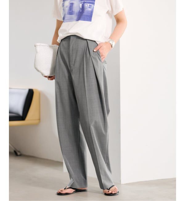 FRAMeWORK「≪追加≫サマーウールコクーンパンツ」|スラックス|