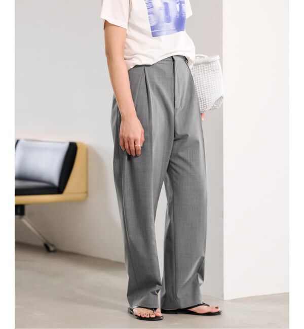 FRAMeWORK「≪追加≫サマーウールコクーンパンツ」|スラックス|