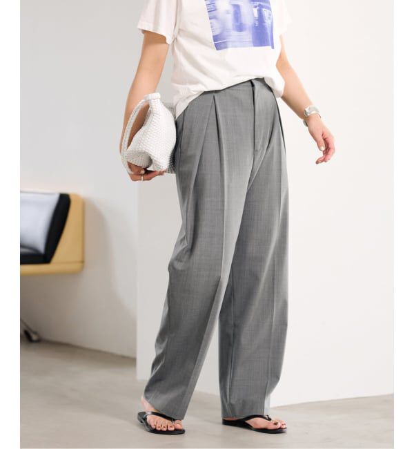 FRAMeWORK「≪追加≫サマーウールコクーンパンツ」|スラックス|