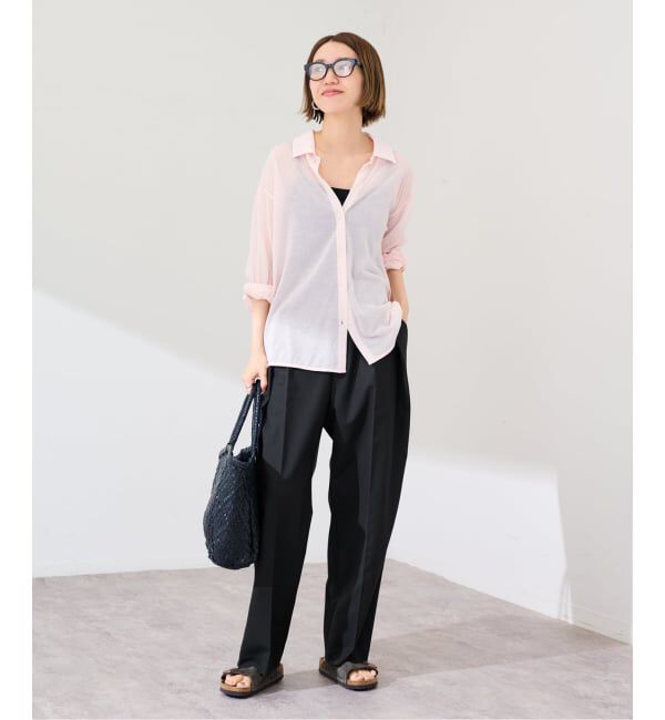 FRAMeWORK「≪追加≫サマーウールコクーンパンツ」|スラックス|